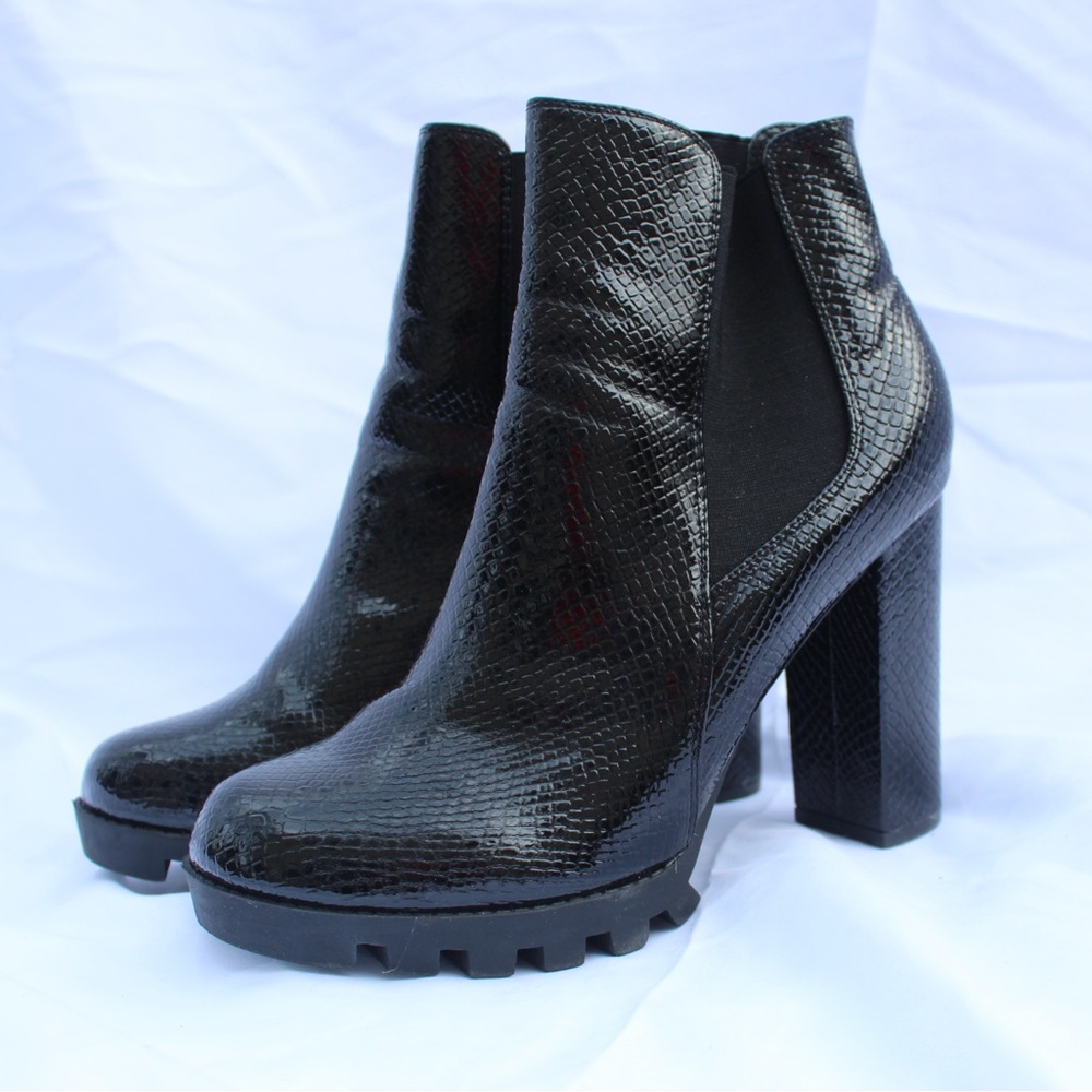 “night out” crocidile booties Fashion Nova